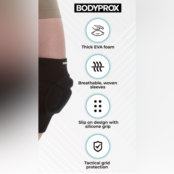 Bodyprox Protective Knee Pads, Thick Sponge Anti-slip, Collision Avoidance - Picture 9 of 12